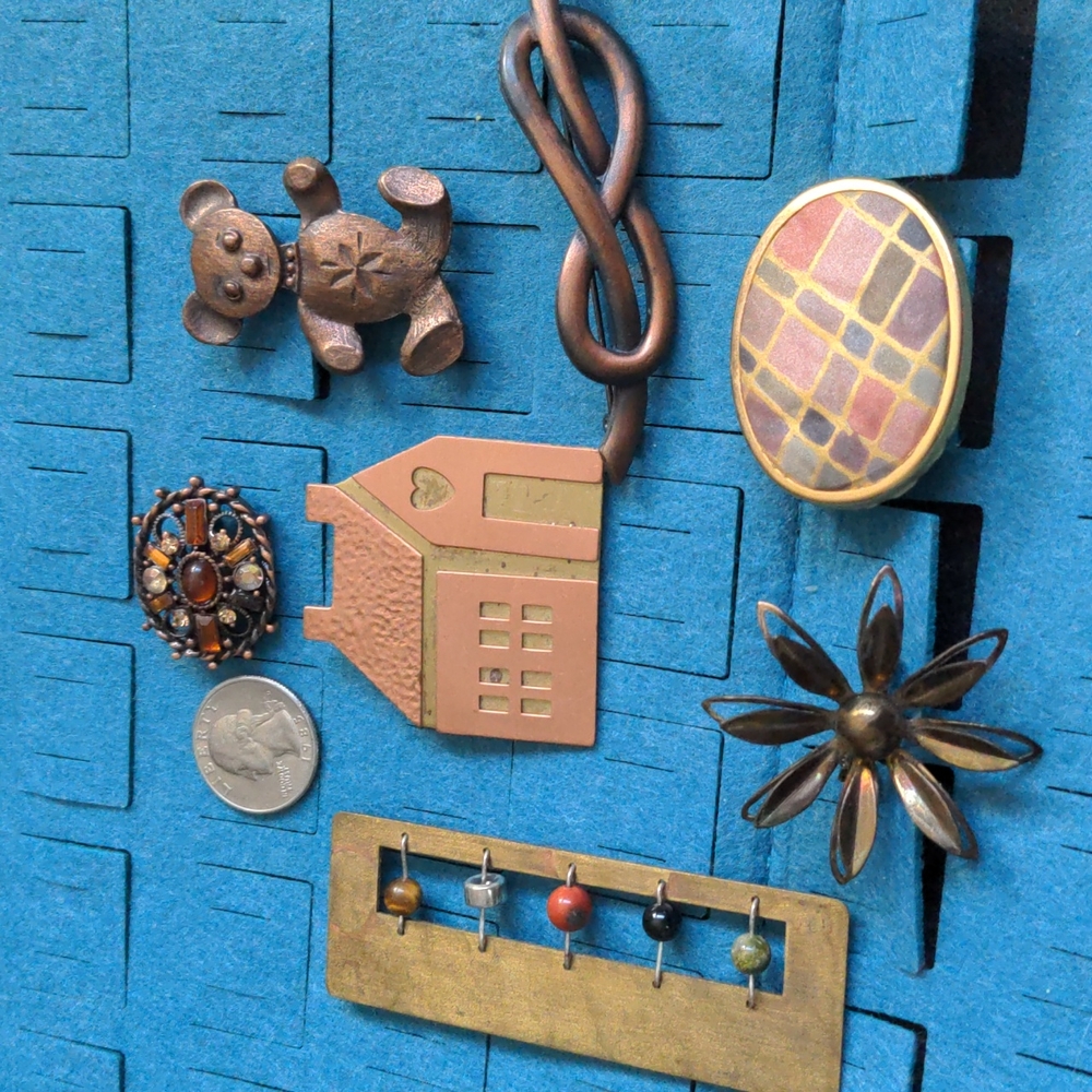 A092 🔥 5 For $35 🔥 Mixed Metals Jewelry Lot